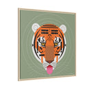 Cool Carnivore Charley Harper Giclee Framed Stretched On Canvas Print-174