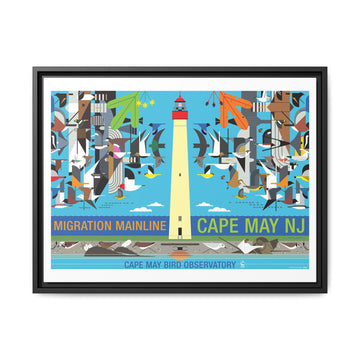 Cape May New Jersey Migration Mainline  Giclee on Stretched Canvas Framed