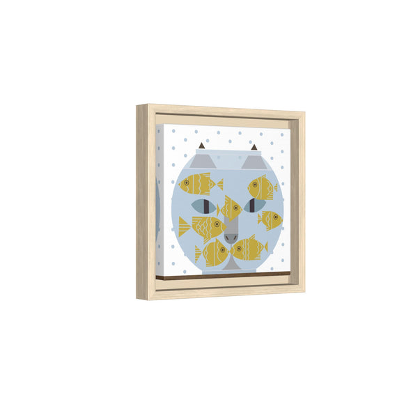 Fishful Thinking Edie Harper Framed Giclee Print on Stretched Canvas