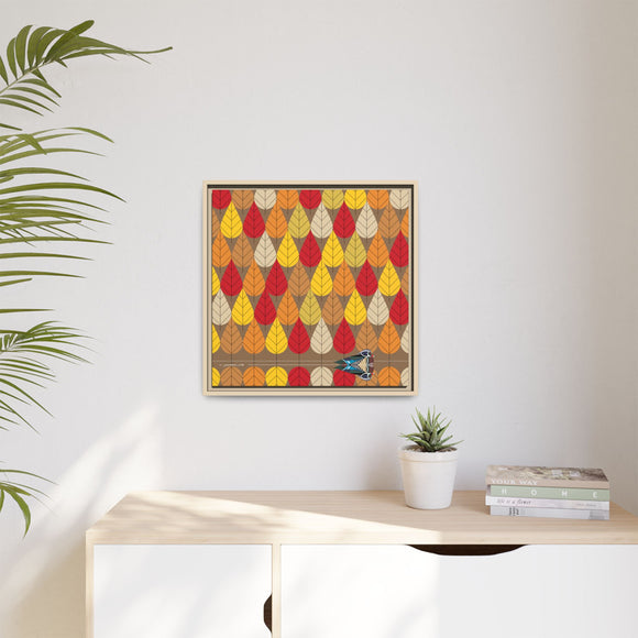 Octoberama Charley Harper Framed Giclee Print Stretched On Canvas