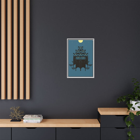 Raccpack Charley Harper Framed Giclee Print on Stretched Canvas
