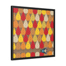 Octoberama Charley Harper Framed Giclee Print Stretched On Canvas-45