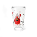 Cardinal Close Up Charley Harper Pint Glass, 16oz-4