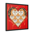 Vowlentine Charley Harper Framed Giclee Print on Stretched Canvas-23