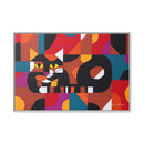 Crazy Cat Crazy Quilt Edie Harper Framed Giclee Print Stretched On Canvas-15