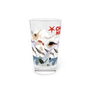 Charley Harper Strollin and Patrollin Pint Glass (16oz)-2