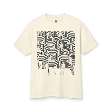 Charley Harper Serengeti Spaghetti Unisex Garment-Dyed Heavyweight Cotton Tee - 0