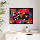 Crazy Cat Crazy Quilt Edie Harper Framed Giclee Print Stretched On Canvas-24