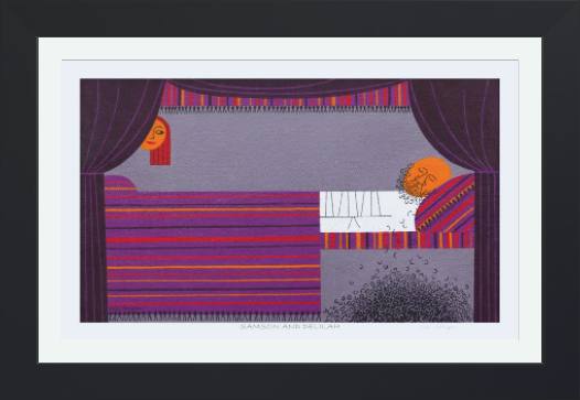 Samson & Delilah Edie Harper Giclee Museum Quality Reproduction from Harper Original Archival Art