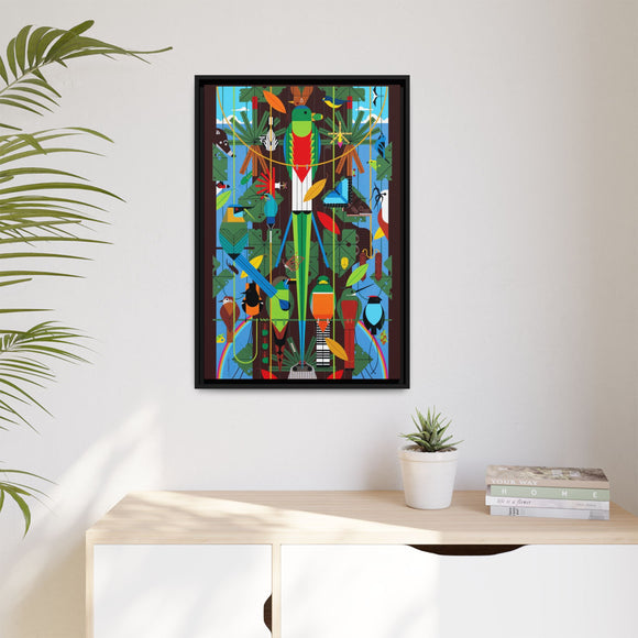 Monteverde Charley Harper Framed Giclee Print Stretched On Canvas