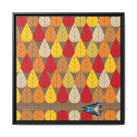 Octoberama Charley Harper Framed Giclee Print Stretched On Canvas