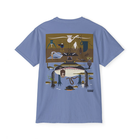 Everglades badge 2 Unisex Garment-Dyed Pocket T-Shirt
