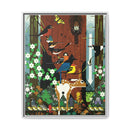 Charley Harper Sierra Range—National Park Service Commission 1990 Framed Giclee Wrapped Canvas Wall Art-6