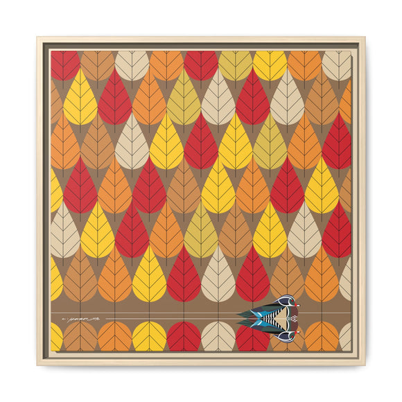 Octoberama Charley Harper Framed Giclee Print Stretched On Canvas