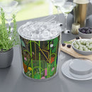 Charley Harper The Edge Lynx Prairie Acrylic Ice Bucket with Tongs-1