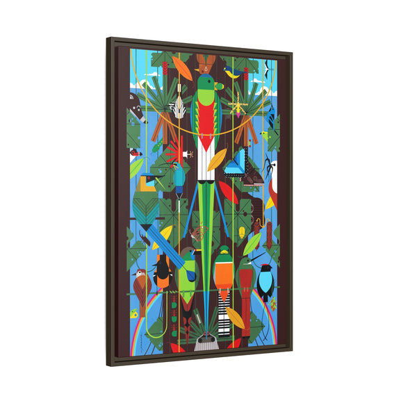 Monteverde Charley Harper Framed Giclee Print Stretched On Canvas