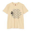 Charley Harper Skipping School Unisex CVC Jersey T-shirt-2