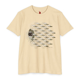 Charley Harper Skipping School Unisex CVC Jersey T-shirt - 0