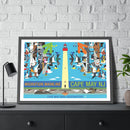 Cape May (Migration Mainline) Charley Harper Framed Poster-12