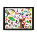 Charley Harper Florida Keys Framed Giclee On Canvas Wall Art-5