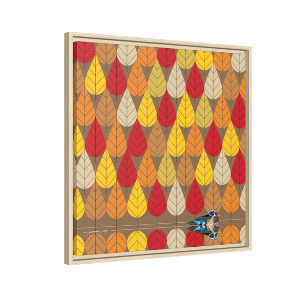 Octoberama Charley Harper Framed Giclee Print Stretched On Canvas