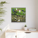 Charley Harper Florida Everglades Wall Art – Mid-Century Modern Geometric Bird Canvas with Minimal Wildlife Accents-30