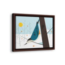 White-Breasted Nuthatch Charley Harper Giclee on Matte Stretched Canvas-86