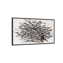 His Eyes Are On The Sparrow Charley Harper Framed Giclee Print Stretched on Canvas-32