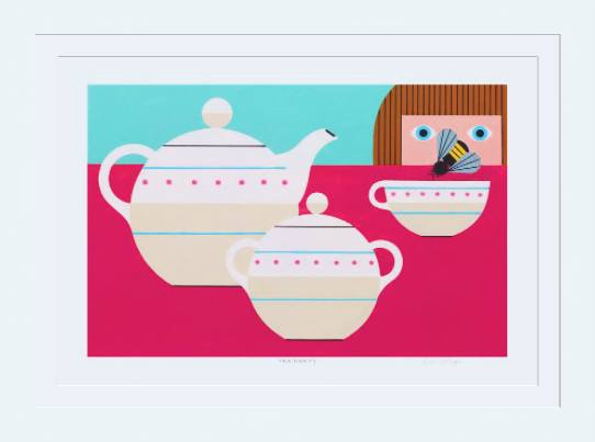 Tea Party Edie Harper Giclee Museum Quality Reproduction from Harper Original Archival Art