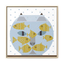 Fishful Thinking Edie Harper Framed Giclee Print on Stretched Canvas-36