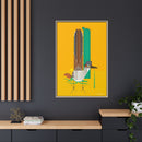 Tall Tail Charley Harper  Framed Giclee Canvas Wrapped Wall Mural Southwest Mid-Century Modern Art-44