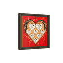 Vowlentine Charley Harper Framed Giclee Print on Stretched Canvas-44