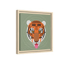 Cool Carnivore Charley Harper Giclee Framed Stretched On Canvas Print-153