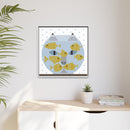 Fishful Thinking Edie Harper Framed Giclee Print on Stretched Canvas-54