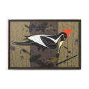 Ivory Billed Woodpecker Charley Harper Framed Giclee Print on Stretched on Canvas-4