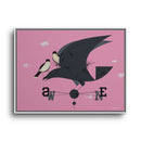 Eastern Kingbird Charley Harper Giclee on Matte Stretched Canvas-14