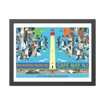 Cape May (Migration Mainline) Charley Harper Framed Poster