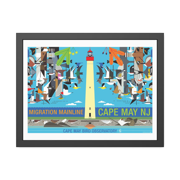 Cape May (Migration Mainline) Charley Harper Framed Poster