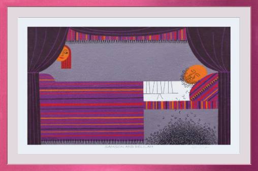 Samson & Delilah Edie Harper Giclee Museum Quality Reproduction from Harper Original Archival Art