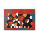 Edie Harper Crazy Cat Crazy Quilt Framed Giclee On Stretched Canvas Print-6