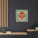 Cool Carnivore Charley Harper Giclee Framed Stretched On Canvas Print-119