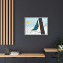 White-Breasted Nuthatch Charley Harper Giclee on Matte Stretched Canvas-55