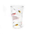 Cardinal and Berries Charley Harper Pint Glass, 16oz-4