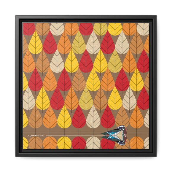 Octoberama Charley Harper Framed Giclee Print Stretched On Canvas