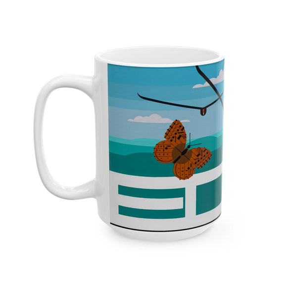 CAM EDGE OF APPAL MONARCH Ceramic Mug, 15oz
