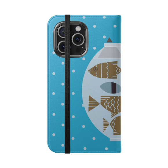 Edie Harper Fishful Thinking Phone Folio Iphone and Galaxy