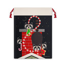 CAM Charley Harper Christmas Caper Gift Bag  Mid Century Modern Minimalist Holiday Wildlife-1