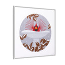 B-r-r-r-r-rdbath Charley Harper Framed Giclee Print on Stretched Canvas-91
