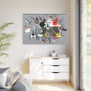 Winter Charley Harper Framed Giclee Print Stretched On Canvas-51
