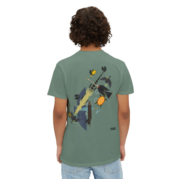 Everglades badge 4 Unisex Garment-Dyed Pocket T-Shirt